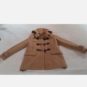 Michael Kors Camel Toggle Pea Coat